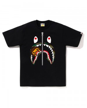 Camiseta Bape 1st Milo Shark Hombre Negros | 429-CZWPAM