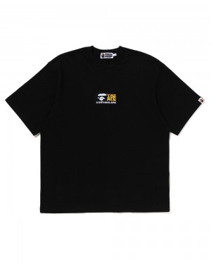 Camiseta Bape Album Monogram Hombre Negros | 138-INDCPK