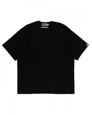 Camiseta Bape Tonal Ape Head One Point Hombre Negros | 931-CKFSLV