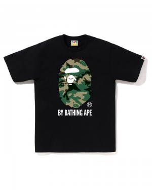 Camiseta Bape Woodland By Bathing Ape Hombre Negros | 758-IWJEQY