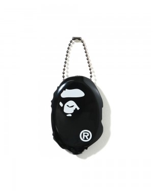 Otros Accesorios Bape Ape Head Coin case Hombre Negros | 629-URQKSD