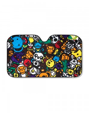 Otros Accesorios Bape Estampados Print Windshield Hombre Multicolor | 416-ZHMNTW