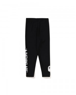 Pantalones Bape Ape Head Swim Leggings Niños Negros | 518-NDHCFU