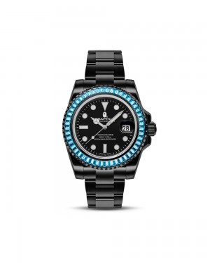 Relojes Bape Categoria 1 BAPEX Crystal Stone Hombre Verdes | 618-ZGFRCO