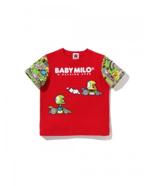 Tops Bape Baby Milo Carreras Friends Niños Rojos Claro | 937-FTIPHY