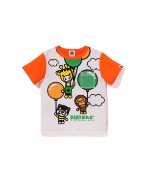 Tops Bape Baby Milo Friends Balloon Niños Naranjas | 837-FAKEWZ