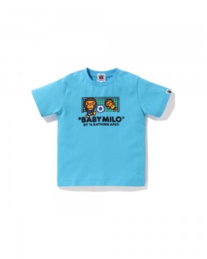 Tops Bape Baby Milo Soccer Niños Azules | 680-XTNMDP