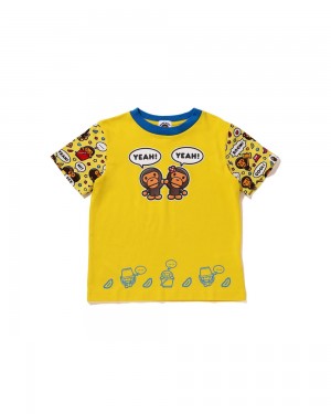 Tops Bape Baby Milo Speech Balloon Milo Lisa Niños Amarillos | 097-AUIOSP