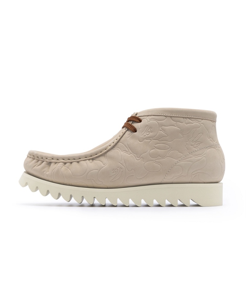 Botas Bape Manhunt #1 Hombre Beige | 631-IFAPWZ