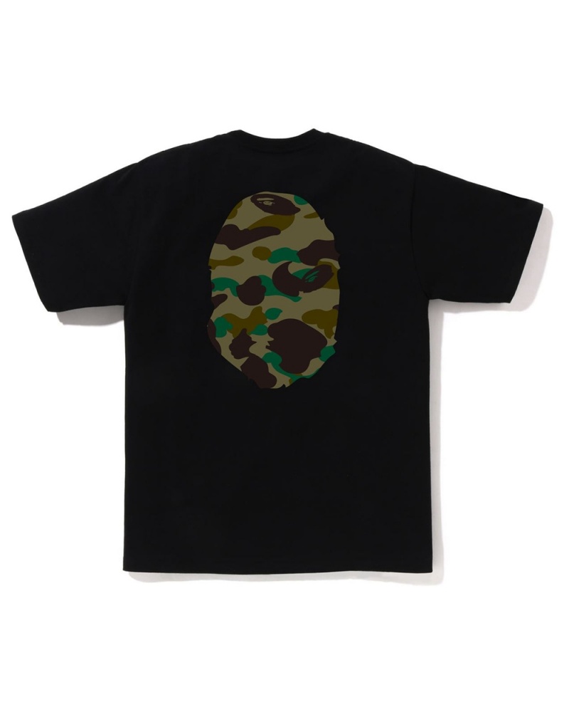 Camiseta Bape 1st Big Ape Head Hombre Negros | 615-XQFYWR