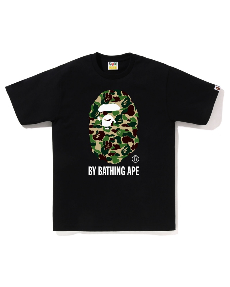 Camiseta Bape ABC By Bathing Ape Hombre Negros | 681-QNRBXZ