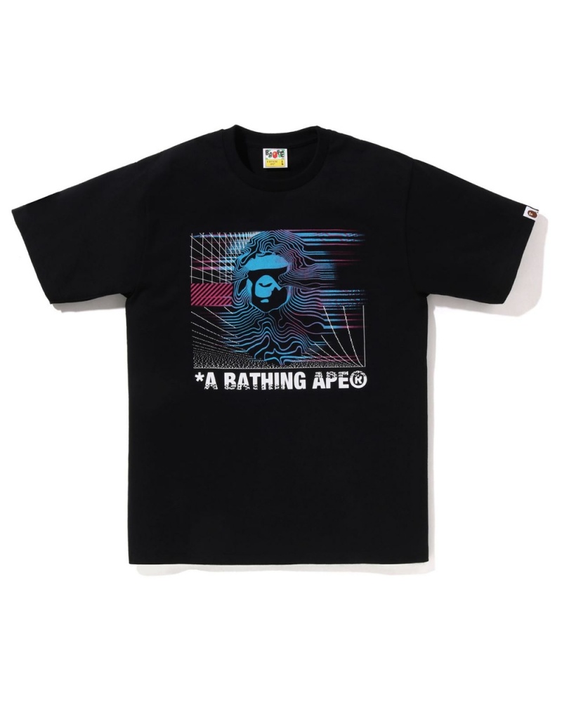 Camiseta Bape Aero Hombre Negros | 132-YOSNCV