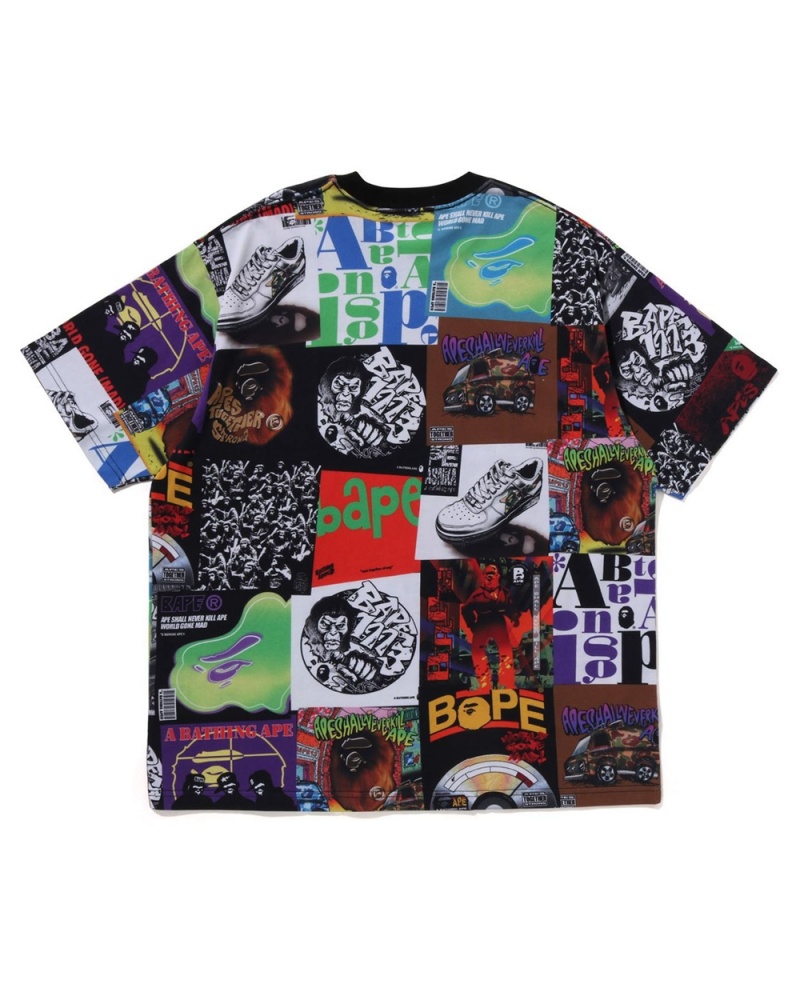 Camiseta Bape Album Monogram Hombre Multicolor | 903-DIKYRG