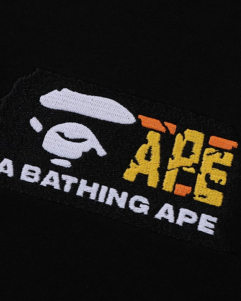 Camiseta Bape Album Monogram Hombre Negros | 138-INDCPK