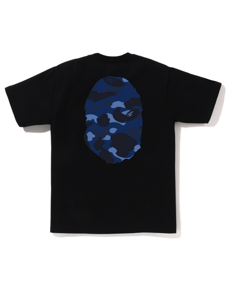 Camiseta Bape Big Ape Head Hombre Negros | 924-AIKBXZ