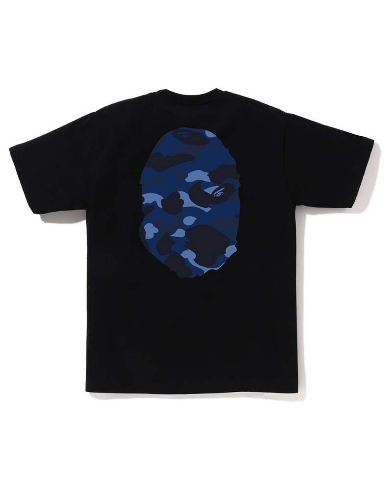 Camiseta Bape Big Ape Head Hombre Negros | 710-YICZJQ