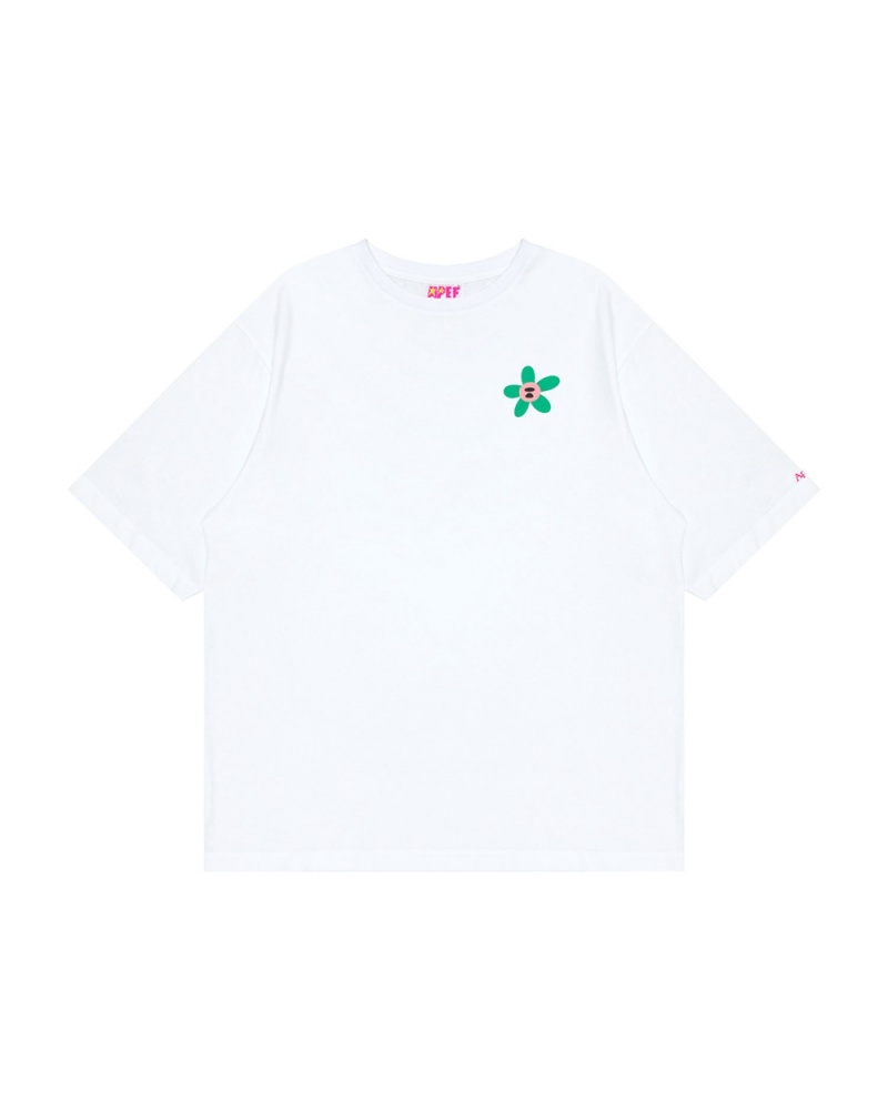 Camiseta Bape Classic Mujer Blancos | 497-XCQALU