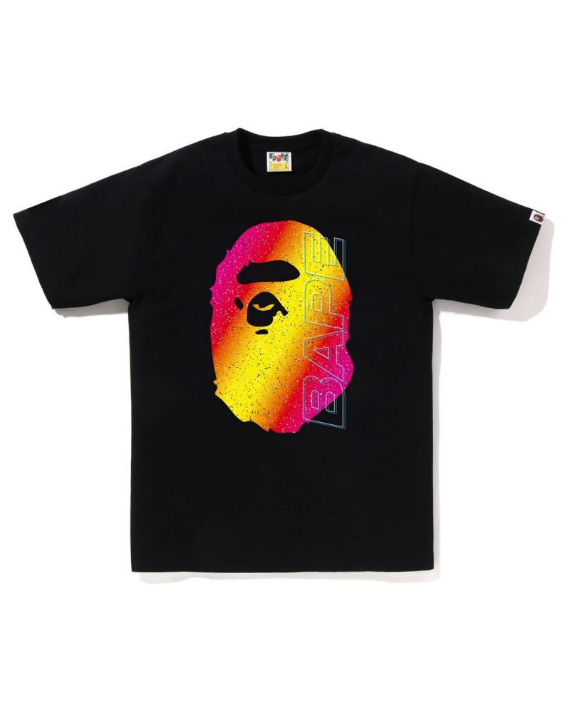 Camiseta Bape Electro Neon Hombre Negros | 026-LIZJQT