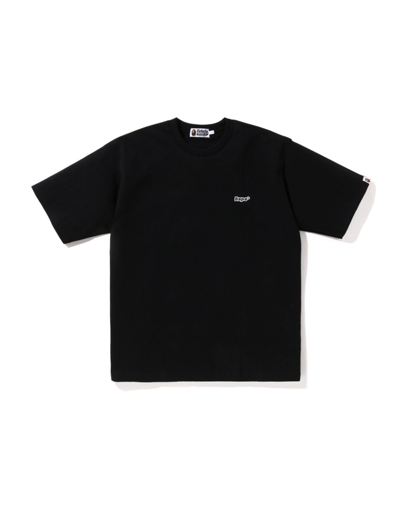 Camiseta Bape One Point Relaxed Fit Hombre Negros | 913-TJHSQV