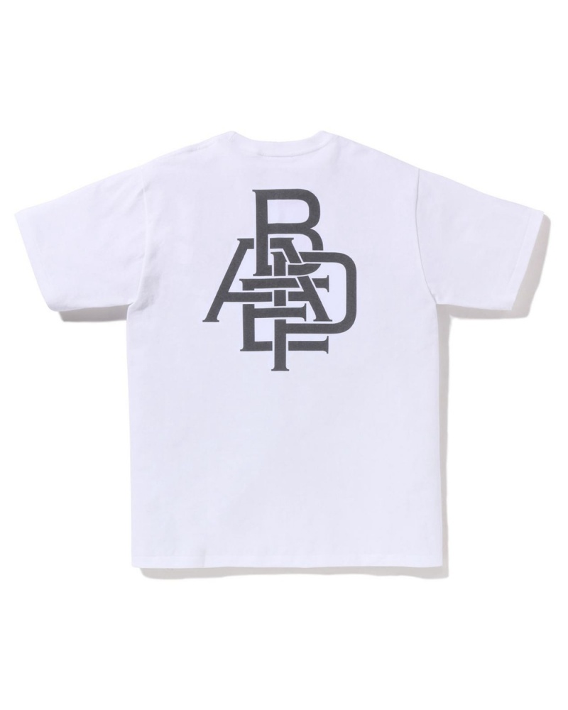 Camiseta Bape Pigment Logo Hombre Blancos | 426-NOGJCX