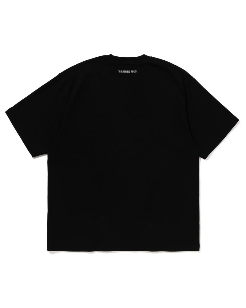 Camiseta Bape Tonal Ape Head One Point Hombre Negros | 931-CKFSLV