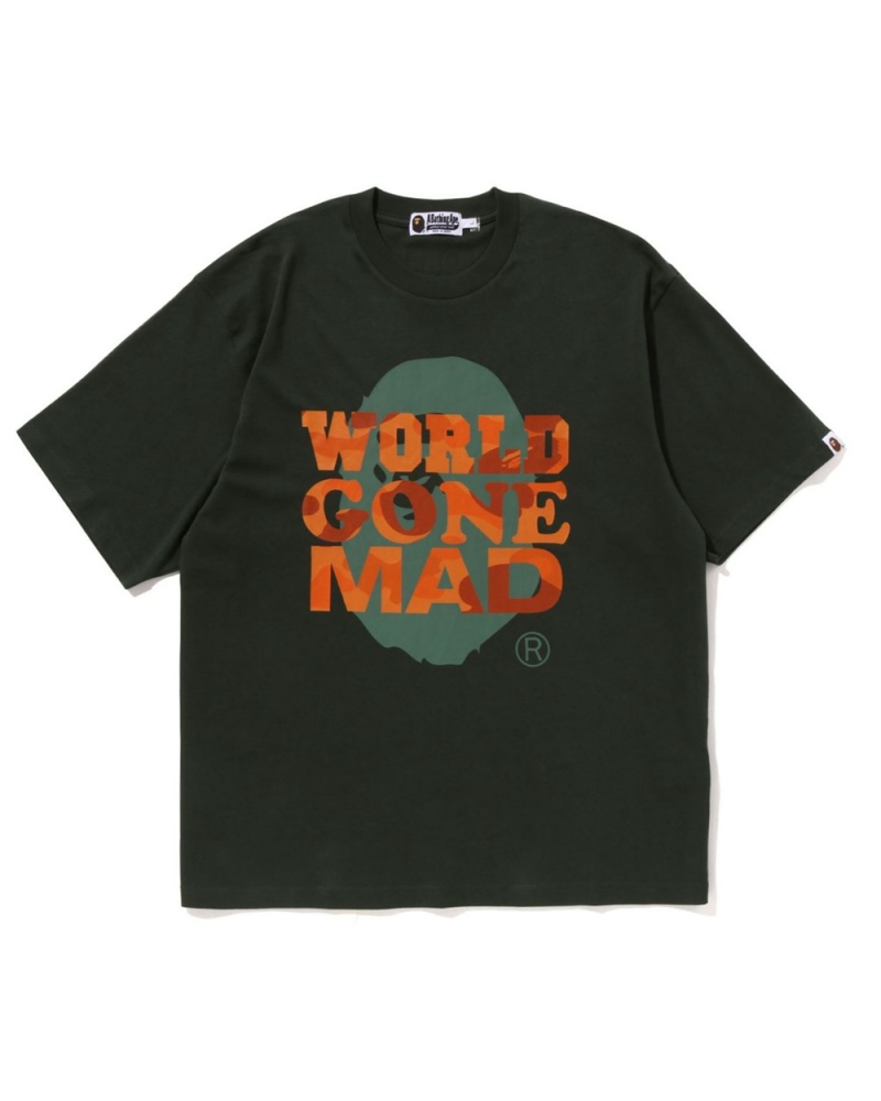 Camiseta Bape Wgm Hombre Verdes | 357-JCBOWE