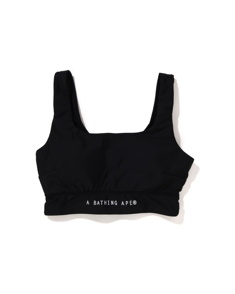 Chaleco Bape A Bathing Ape Deporte Bra Mujer Negros | 734-IWCNLF