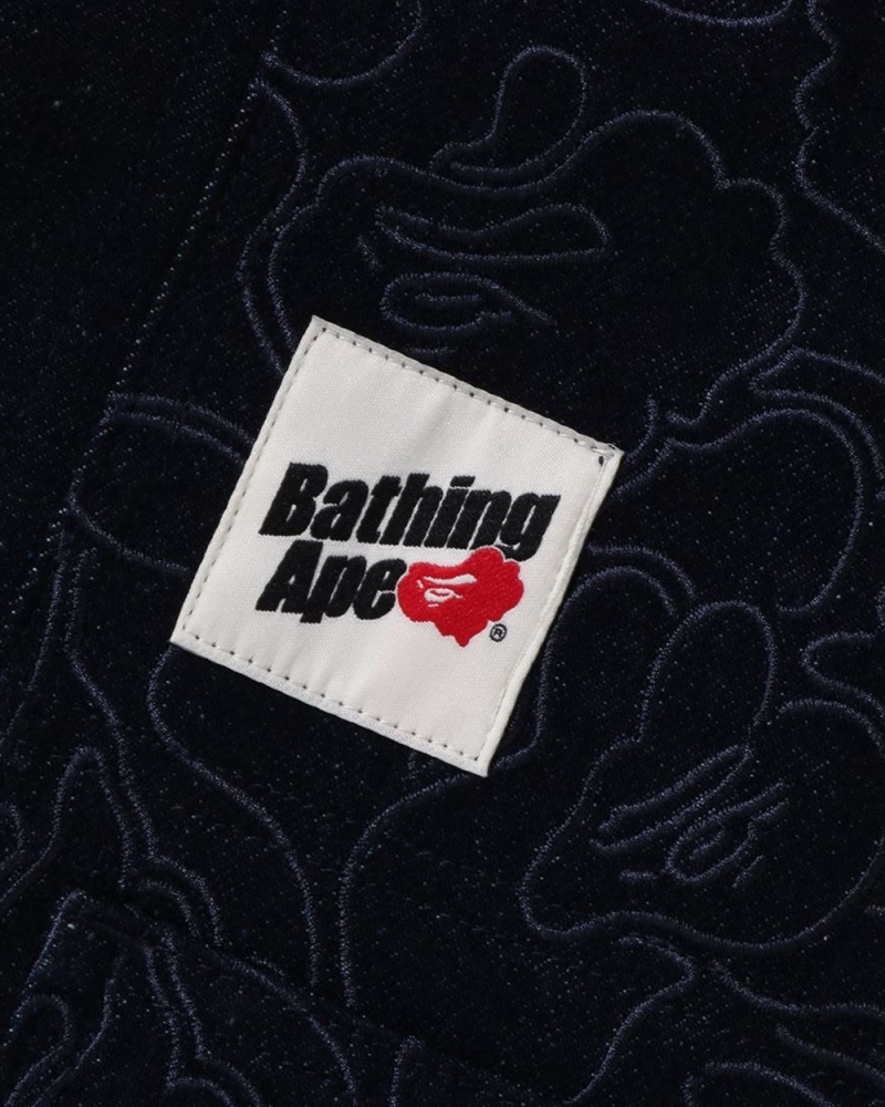 Chamarras Bape Line Patch Trabajo Hombre Azul Marino Azules | 360-CQLJAT