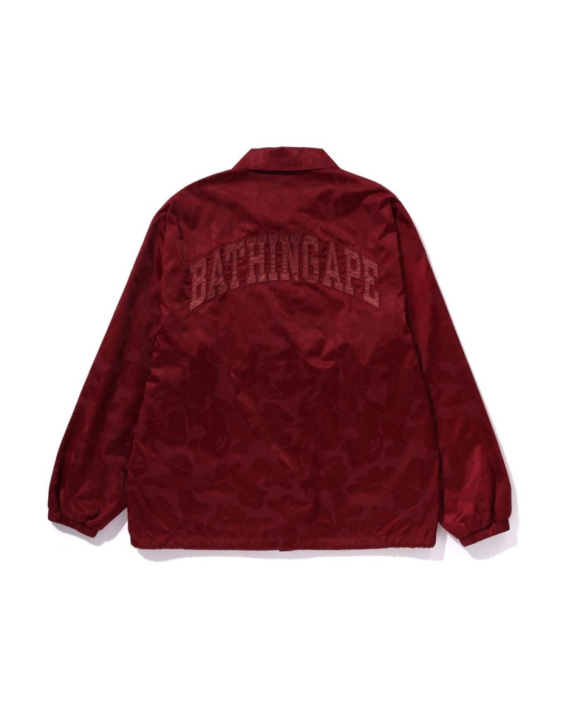 Chamarras Bape Tonal Solid Coach Hombre Vino | 651-SWOEDR