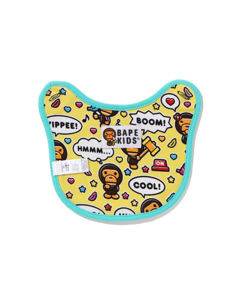 Conjuntos Bape Baby Milo Speech Balloon Bib Niños Verde Menta | 673-IUMQJH