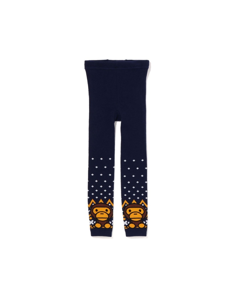 Otros Accesorios Bape Baby Milo Nordic Leggings Niños Azul Marino Azules | 351-GHDSVU