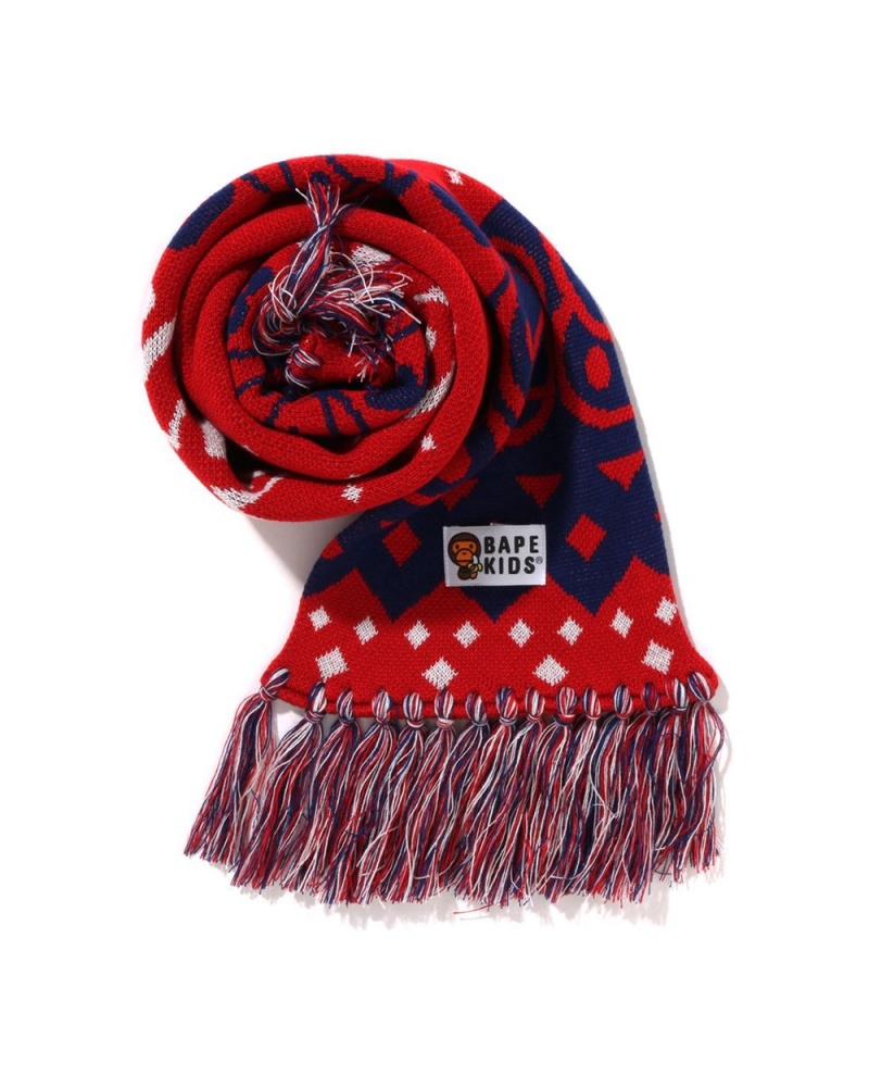 Otros Accesorios Bape Baby Milo Nordic Scarf Niños Rojos Claro | 980-GICYWJ