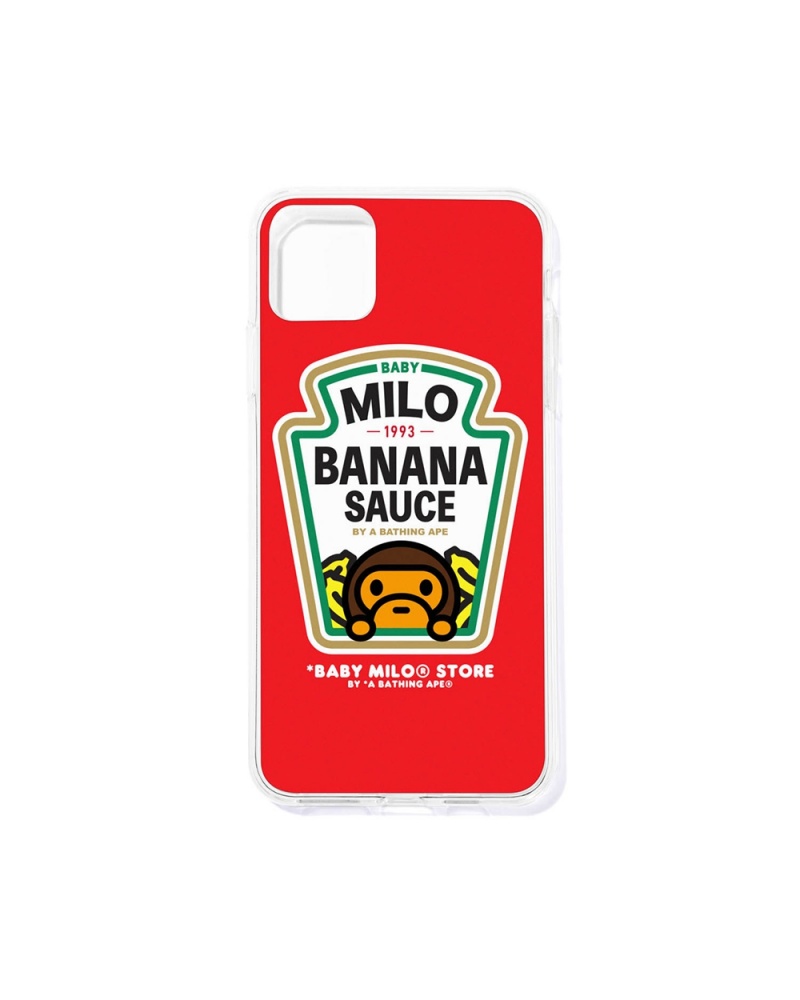 Otros Accesorios Bape Banana Sauce iPhone 11 Pro case Mujer Rojos Claro | 091-CHDKJE