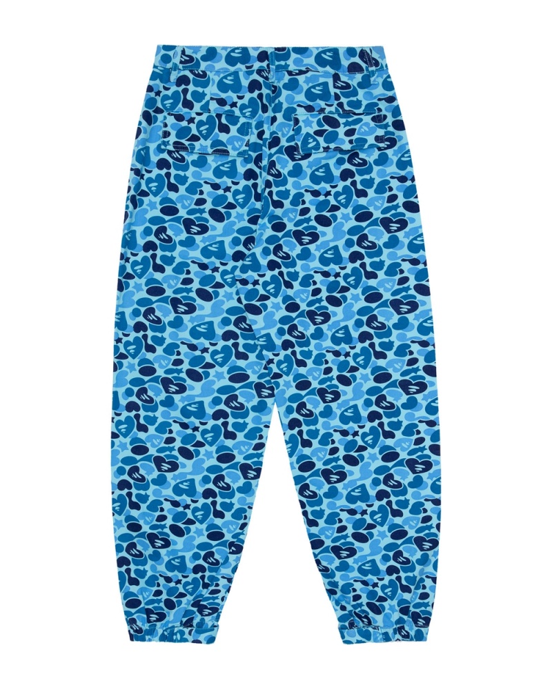 Pantalon Bape Printed cargo Mujer Azules Claro | 617-NKCVIJ