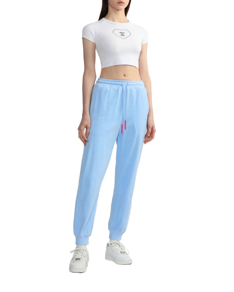 Pantalon Bape Towelling track Mujer Azules | 842-LRENFB