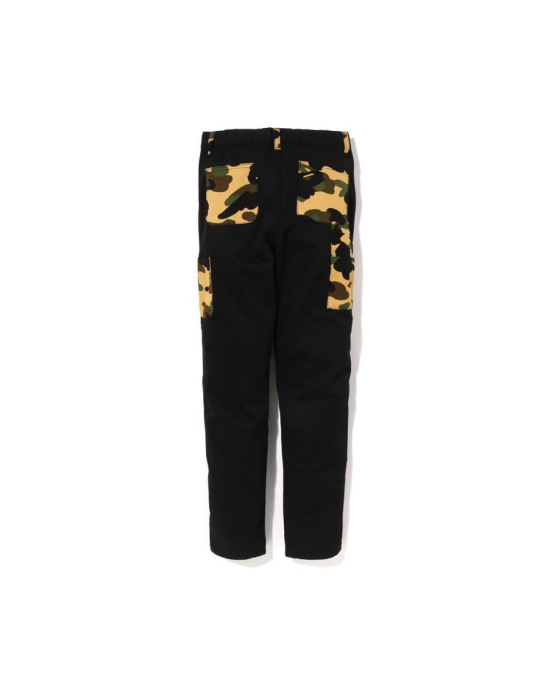 Pantalones Bape 1st Painter Jr Niños Negros | 120-EFQPLM