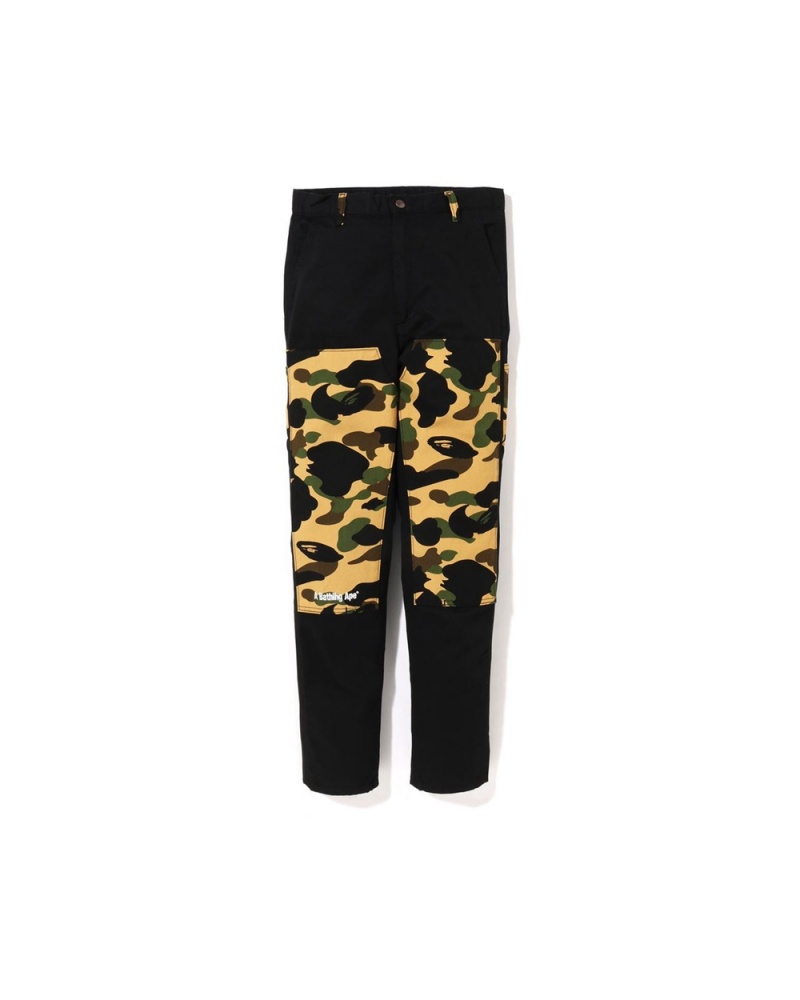 Pantalones Bape 1st Painter Jr Niños Negros | 120-EFQPLM