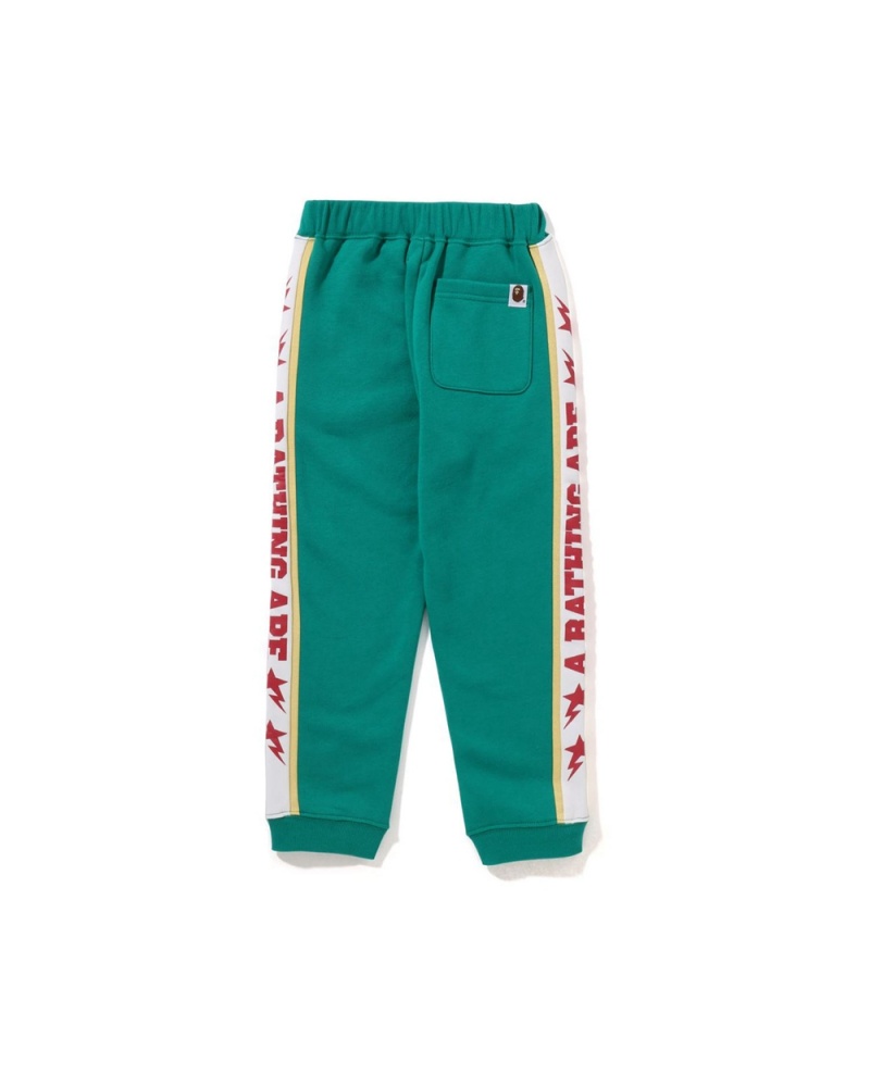 Pantalones Bape A Bathing Ape Sweat Niños Verde Menta | 483-QIJECA