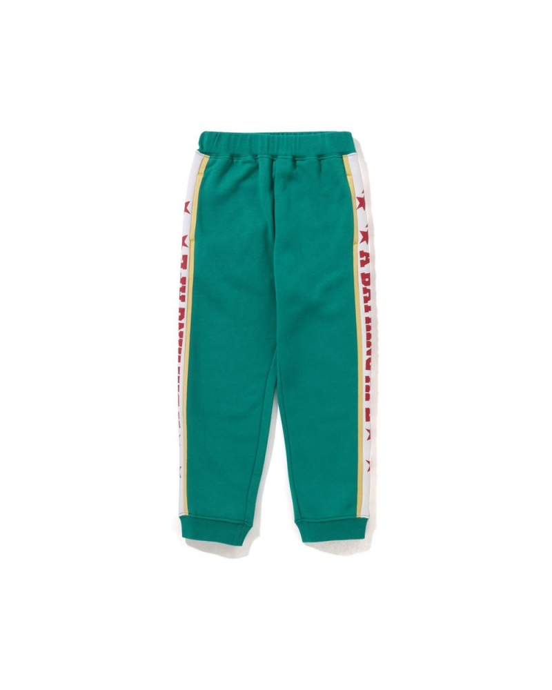 Pantalones Bape A Bathing Ape Sweat Niños Verde Menta | 483-QIJECA