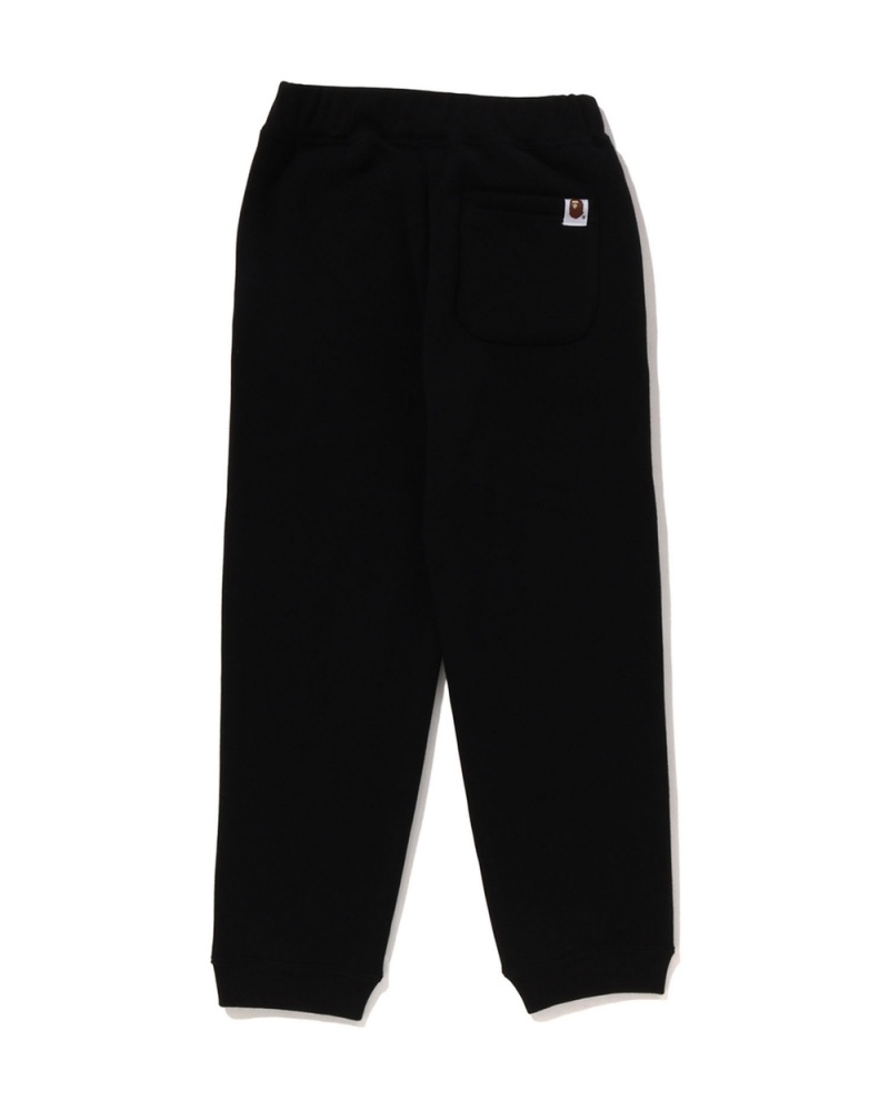 Pantalones Bape College embroidery sweat Niños Negros | 791-YFGPOD