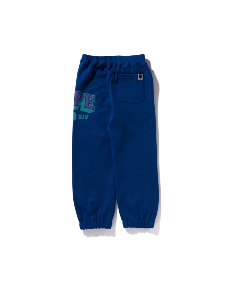 Pantalones Bape Line Sweat Niños Azules | 639-TJLCBI