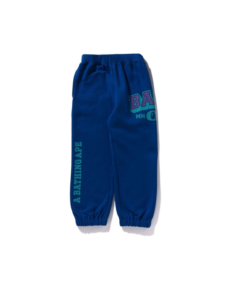 Pantalones Bape Line Sweat Niños Azules | 639-TJLCBI