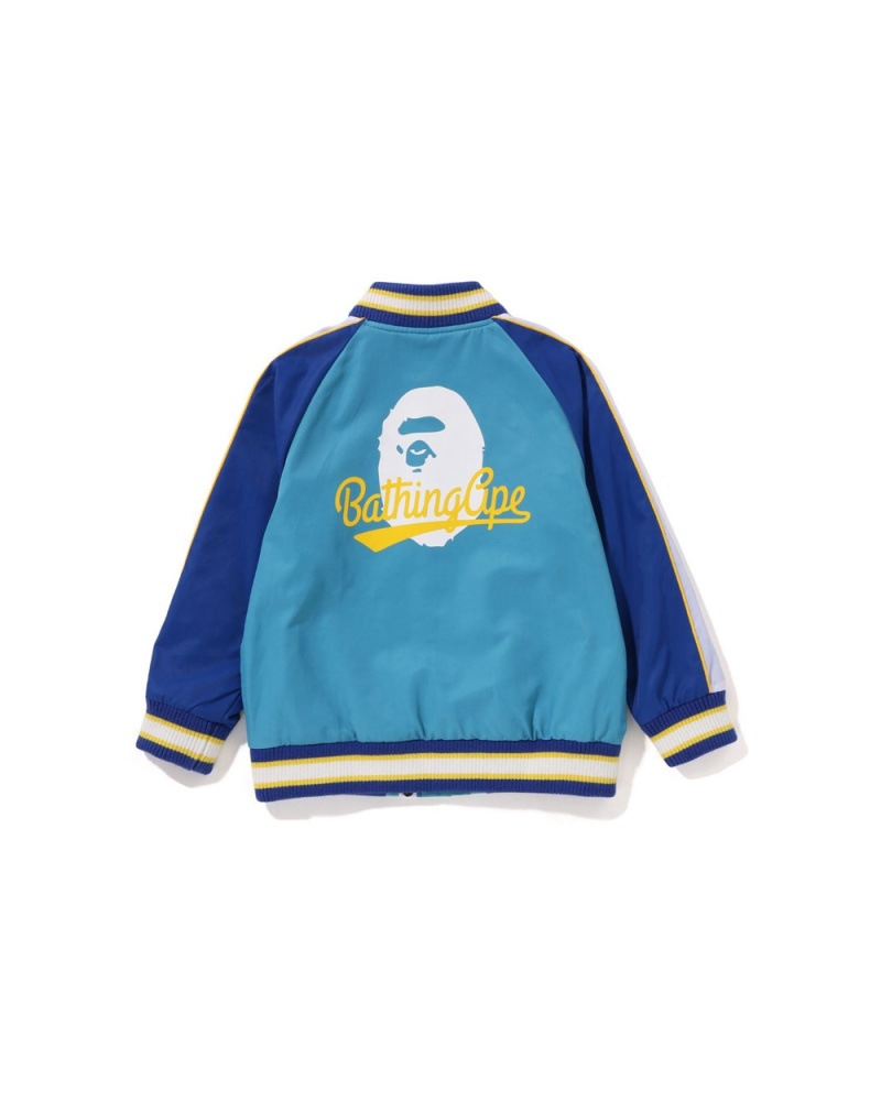 Ropa De Abrigo Bape Bathing Ape Patch Stadium Niños Azules Claro | 513-RFCJZO