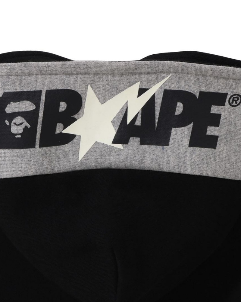 Ropa De Abrigo Bape Zip Hoodie Niños Negros | 308-FYPMXS