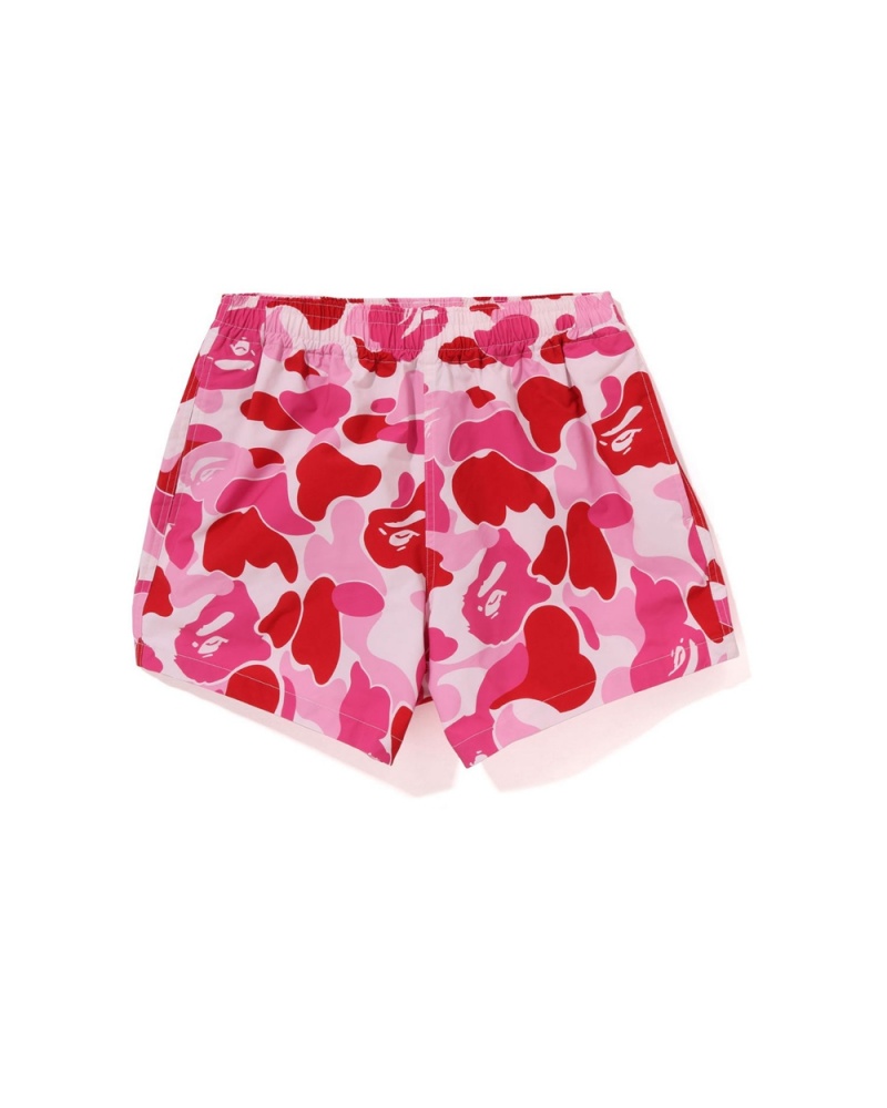 Short Bape ABC Mujer Rosas | 963-DKEBHA