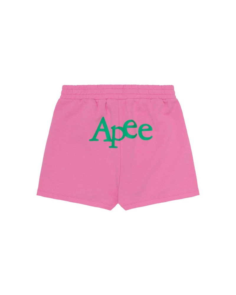 Short Bape Logo track Mujer Rosas | 603-EKGAYU