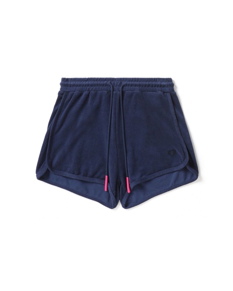 Short Bape Towelling track shorts Mujer Azul Marino Azules | 791-LVMGXI