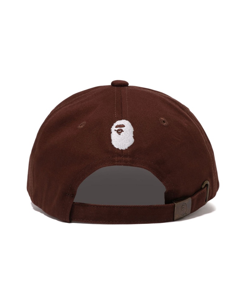 Sombreros Bape A Bathing Ape 6panel Hombre Chocolate | 690-NIKDPC