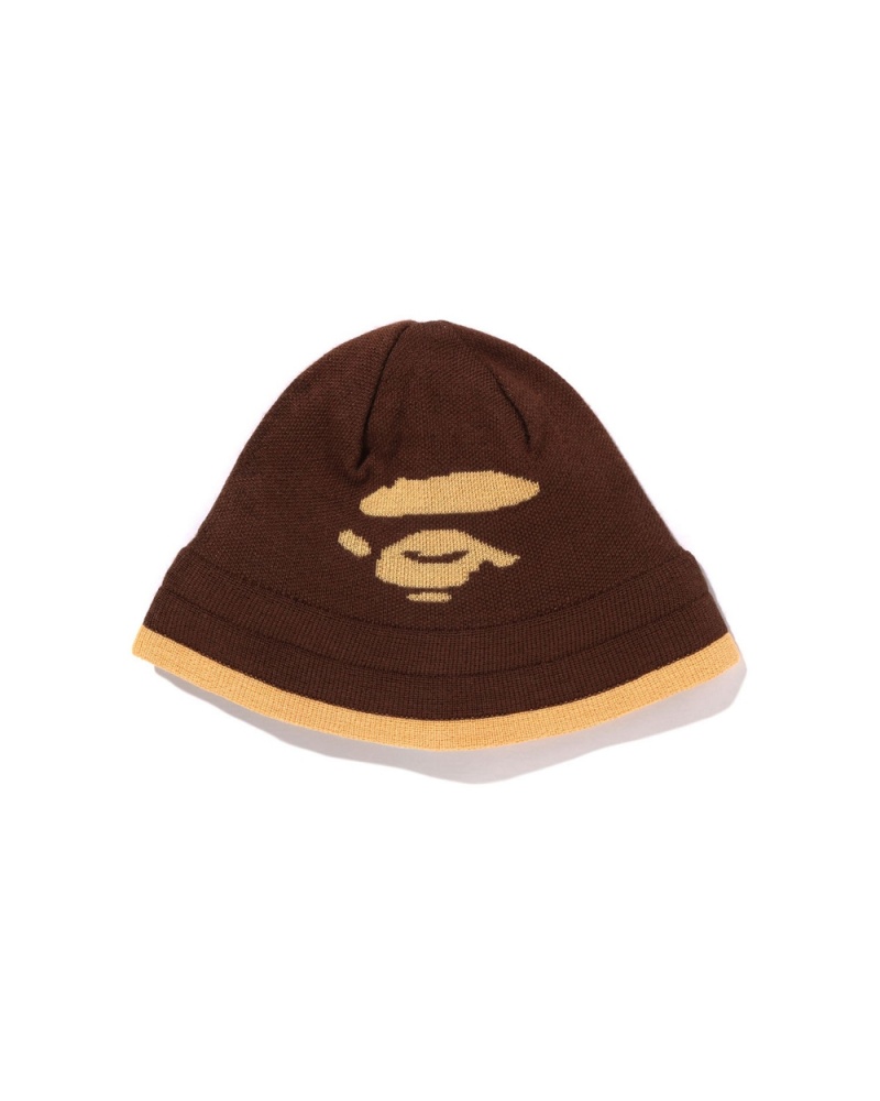 Sombreros Bape Ape Face Mujer Marrom | 134-ZAGVFO