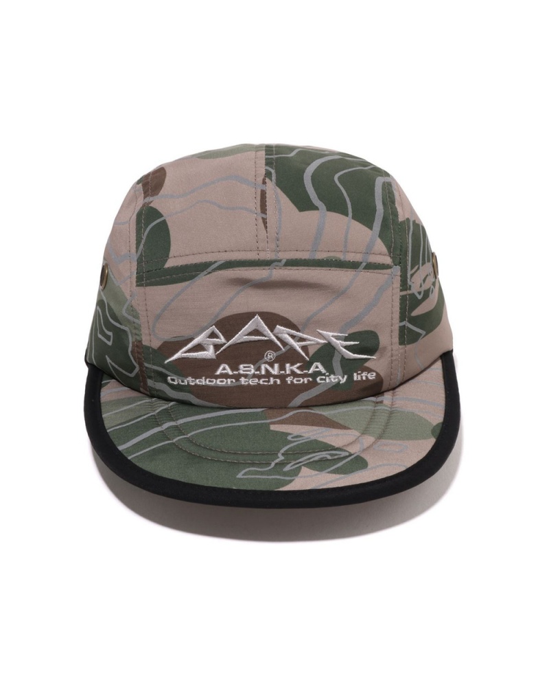 Sombreros Bape Layered Line Jet Hombre Grises Marrom | 451-VZPYOW